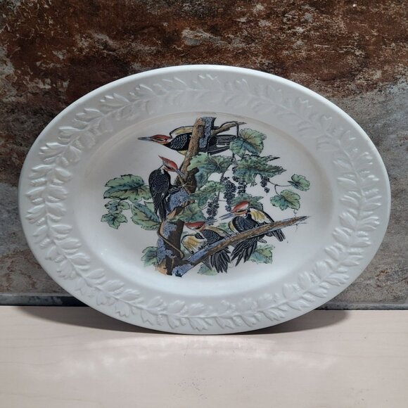Vintage Adams England Audubon Birds of America Pileated Woodpecker Decorative Pl - Picture 3 of 11